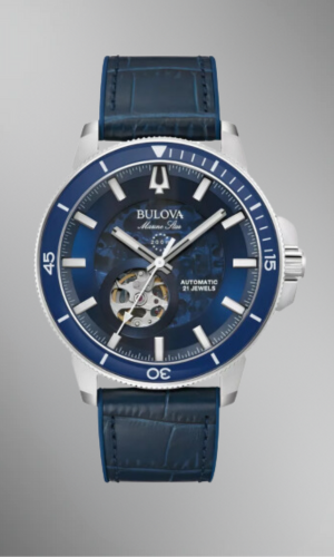 Bulova Marine Star Automático 96a291 Azul