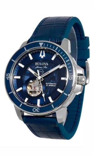 Bulova Marine Star Automático 96a291 Azul