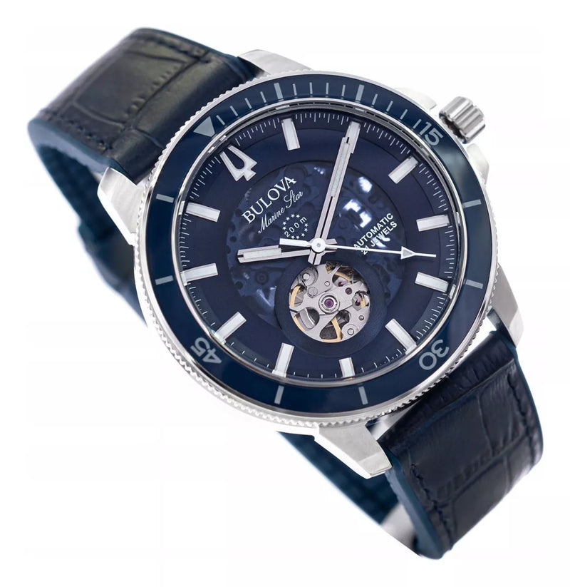 Bulova Marine Star Automático 96a291 Azul