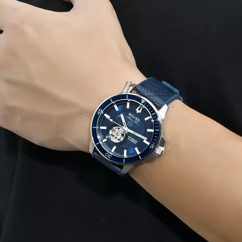 Bulova Marine Star Automático 96a291 Azul