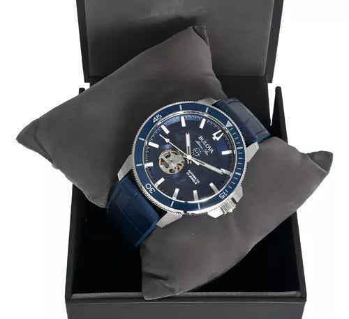 Bulova Marine Star Automático 96a291 Azul